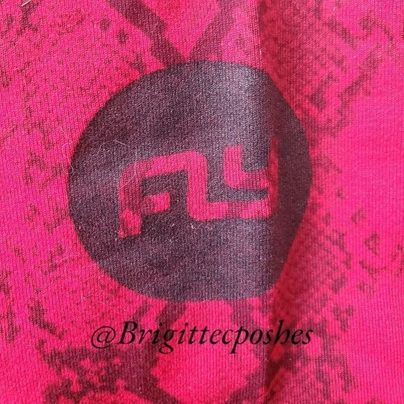 FLYWHEEL Red Snake Print Leggings - Picture 3 of 5